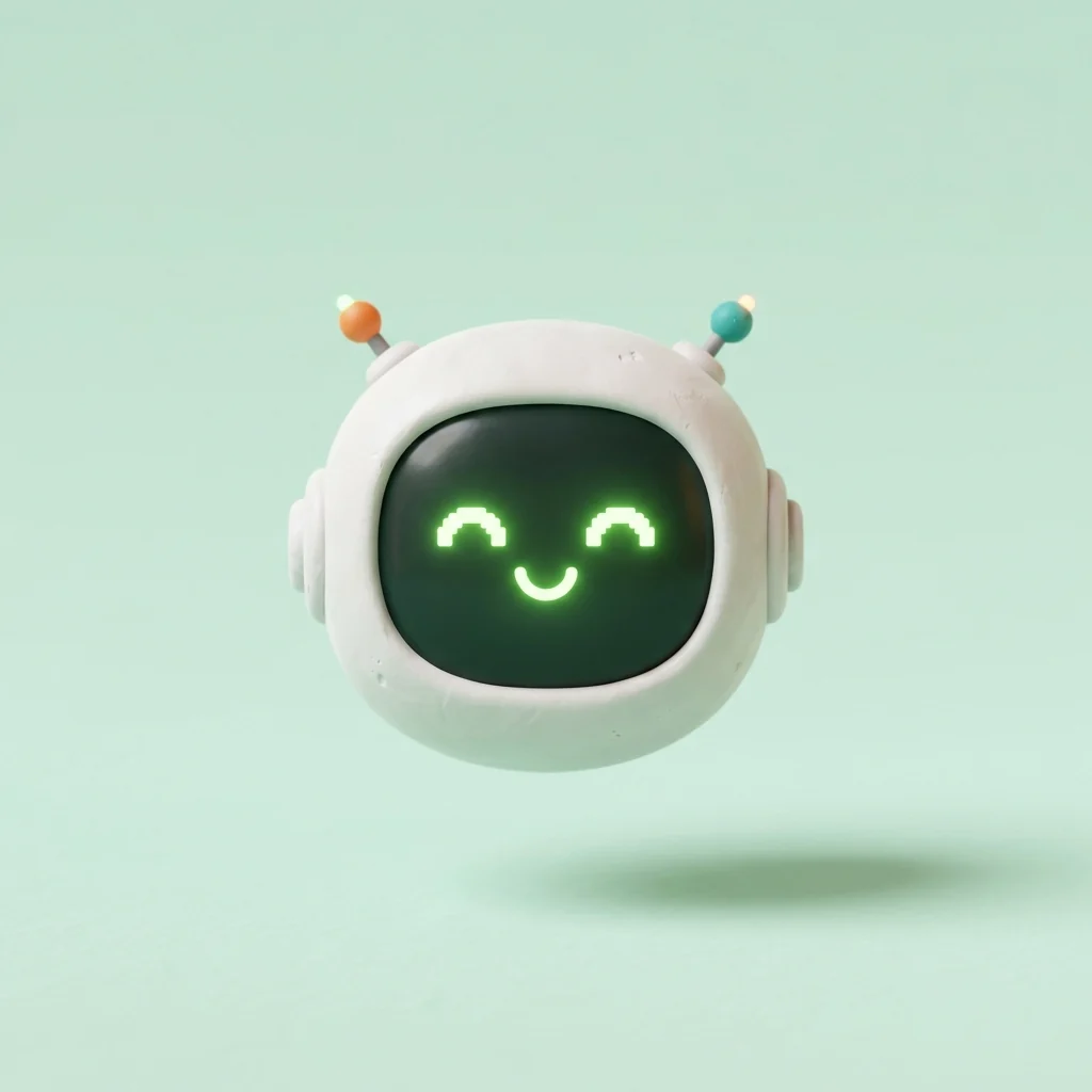 Samyoj AI Agent WhatsApp Conversation Flow 3D Graphic